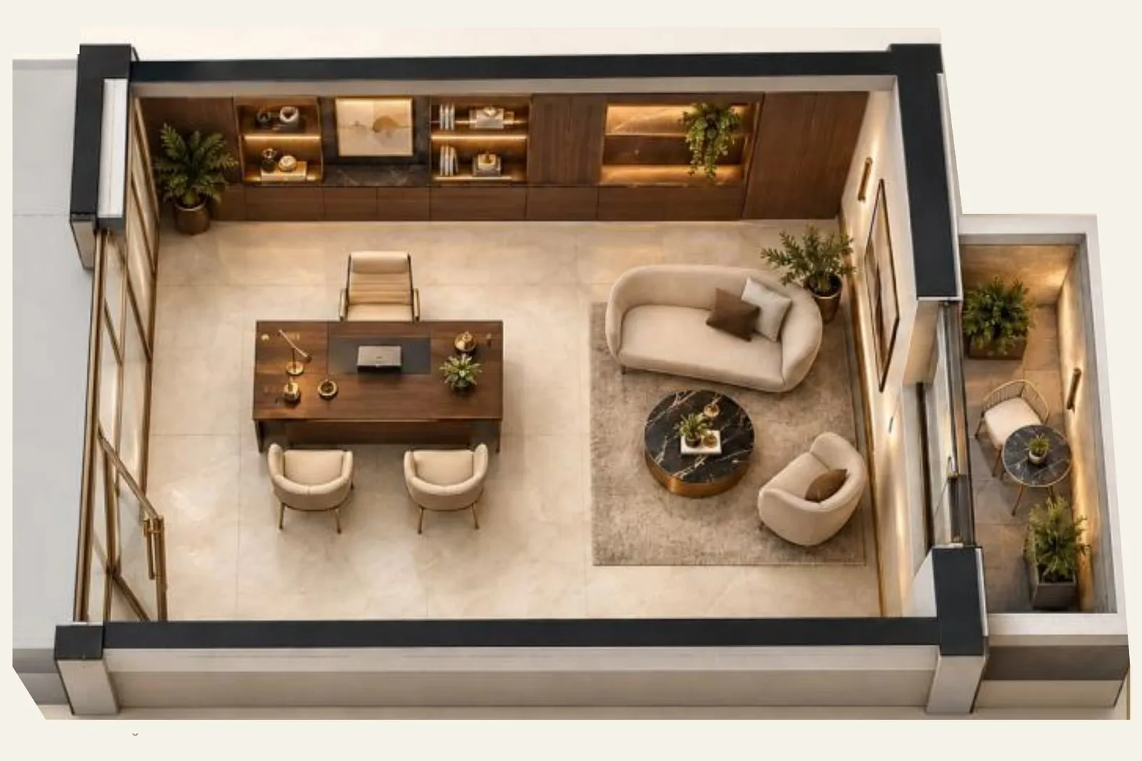 Commercial Space 31.98 m², Ground Floor, Montenegrina Residence, Budva (SU1-OS-04)