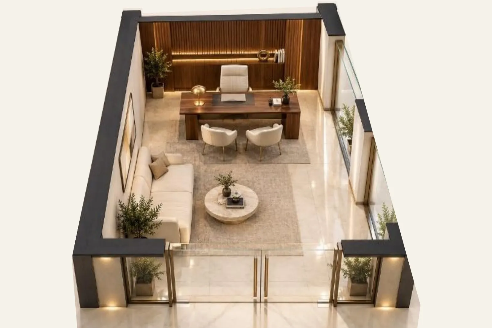 Commercial Space 21.87 m², Ground Floor, Montenegrina Residence, Budva (PP-01)